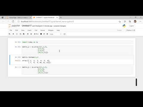 Python Adding and Subtracting Matrices Part 4