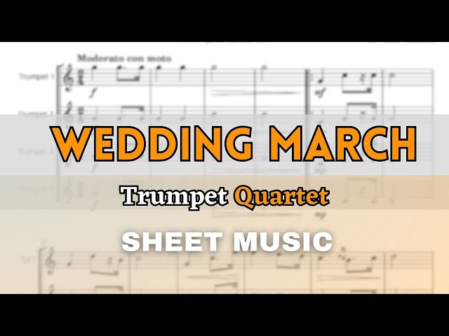 Weeding March Wedding march trumpet music | Honestweddingadvice.com