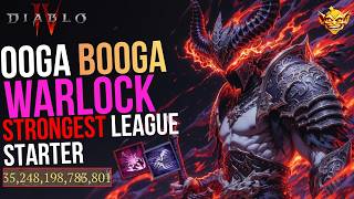 OOGA BOOGA WARLOCK BUILD - lvl 0 to 70 Strongest league Starter| Diablo 4 Lord of Hatred