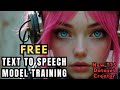 Train AI Text to Speech Models for FREE in Google Colab - Full Tutorial