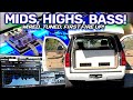 Mids, Highs, BASS! Two 24&quot; Subs + 2 Sets of 3 ways Wired, tuned &amp; First Fire up | GMC Yukon