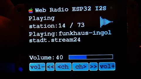 How to make the easiest webradio player with touchscreen - ESP32-2432S028 I2S - STEP BY STEP