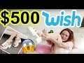 I SPENT $500 AT WISH!! HUGE HAUL AND TRY ON