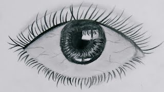 How To Draw A Realistic Eye With Pencil Memories Of Tejasri