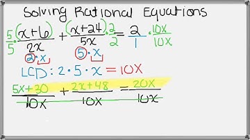 Solving Rational Equations 1