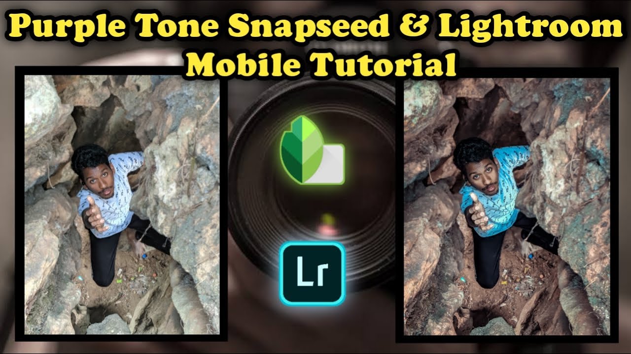 PURPLE TONE SNAPSEED & LIGHTROOM MOBILE TUTORIAL  // TSKEDITZ // SAIKUMAR //ACHYUTH