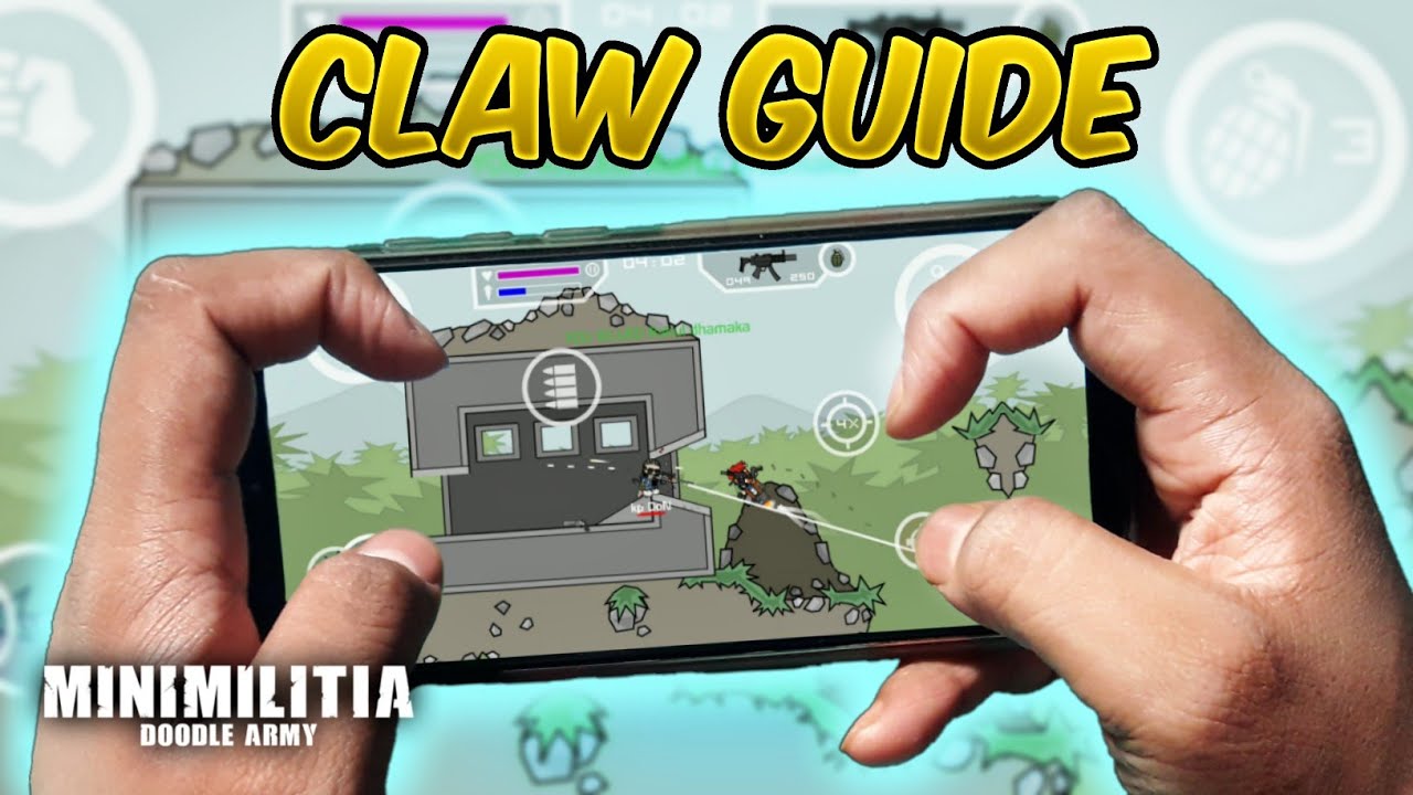 Ultimate Claw Guide in MINI MILITIA | 3 Finger + 4 Finger & 5 Finger Claw Tutorial (Tips and Tricks)