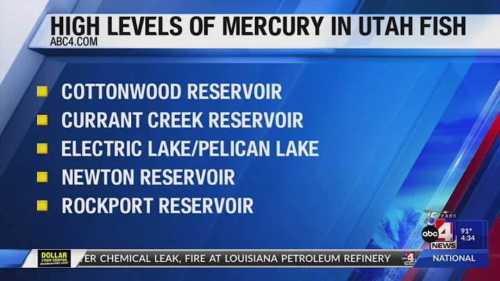 High levels of mercury have been found in Utah fish