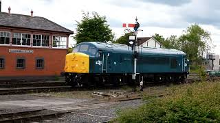 Class 44 D4 and Class 46 D182 at the SVR diesel gala, 20-5-2022