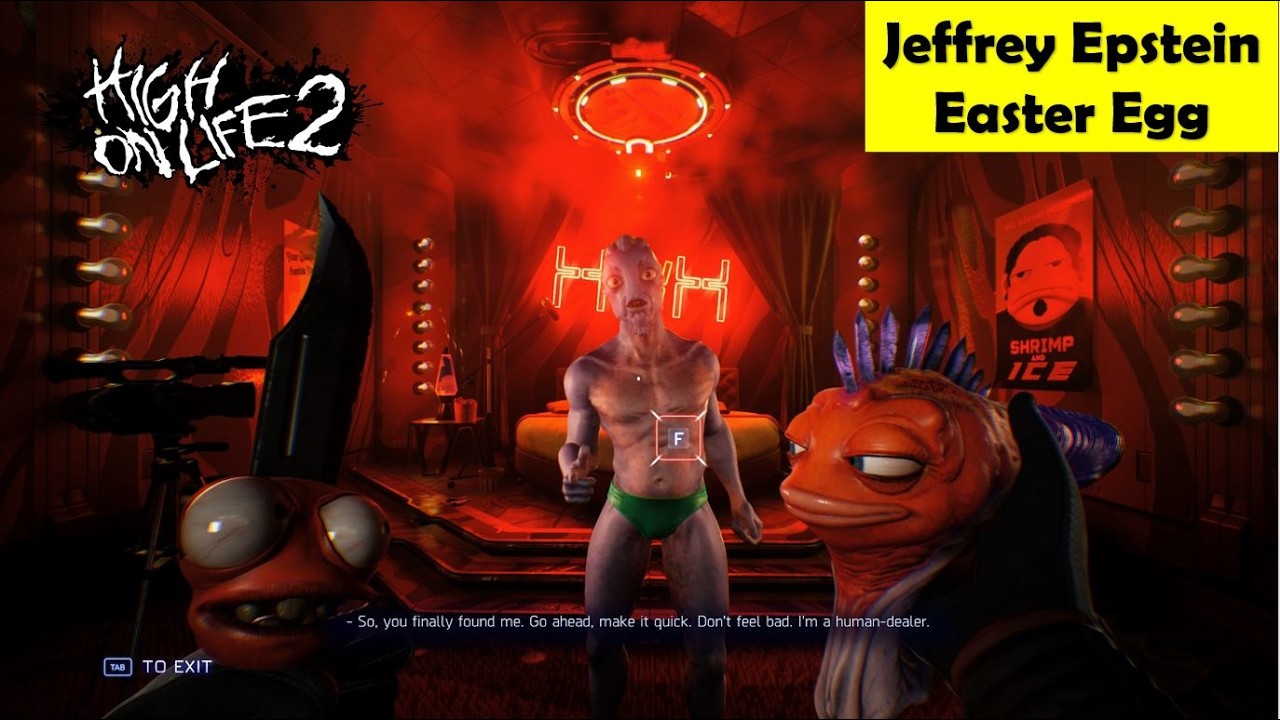 High on Life 2: Пасхальное яйцо с отсылкой к Джеффри Эпштейну