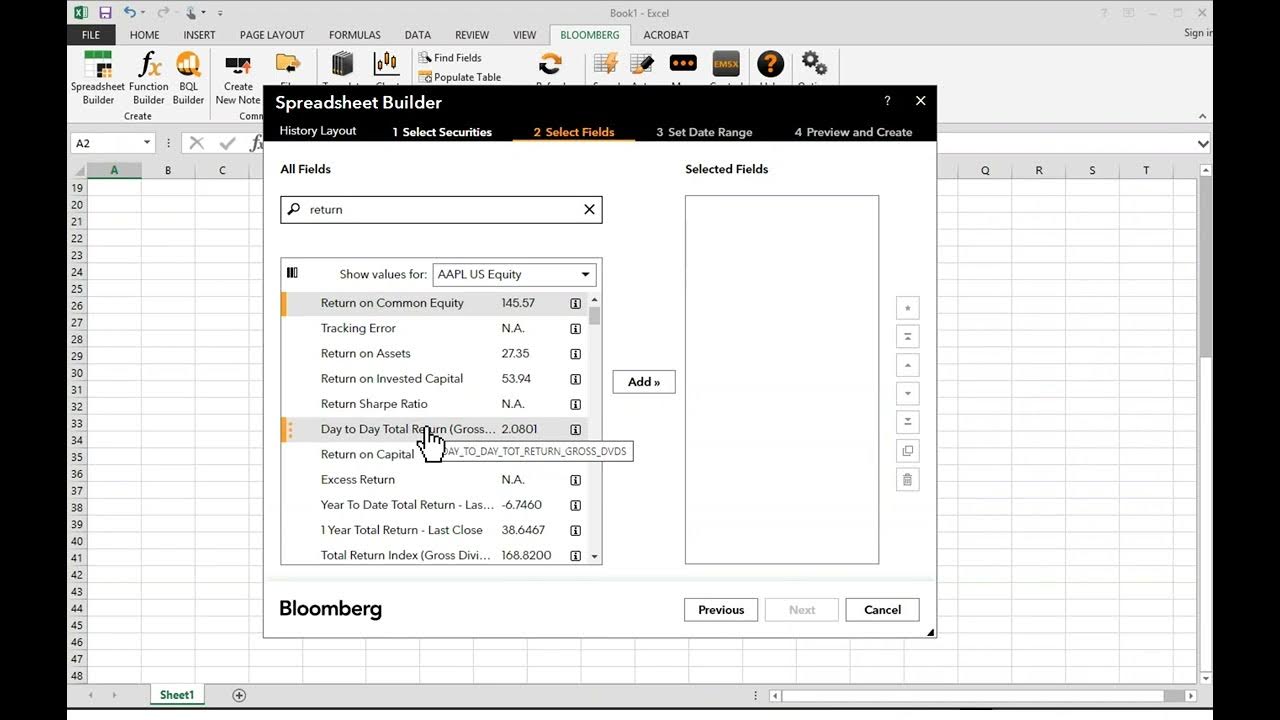 Use excel add in to download data from bloomberg youtube