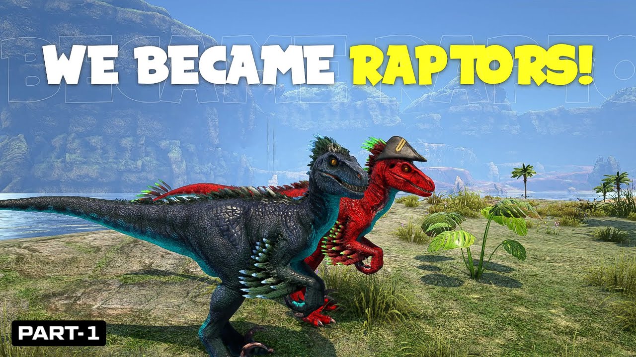 Play As Dino - We Became Raptor ! | The Center | Ark