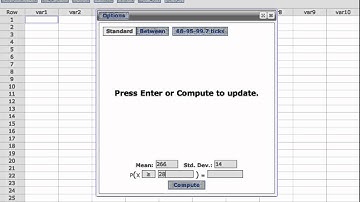 Normal Distribution: Using StatCrunch