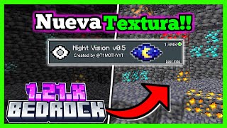 🟢 HOW TO HAVE INFINITE NIGHT VISION in MCPE 1.21.x!! | NEW NIGHT VISION TEXTURE IN BEDROCK screenshot 1