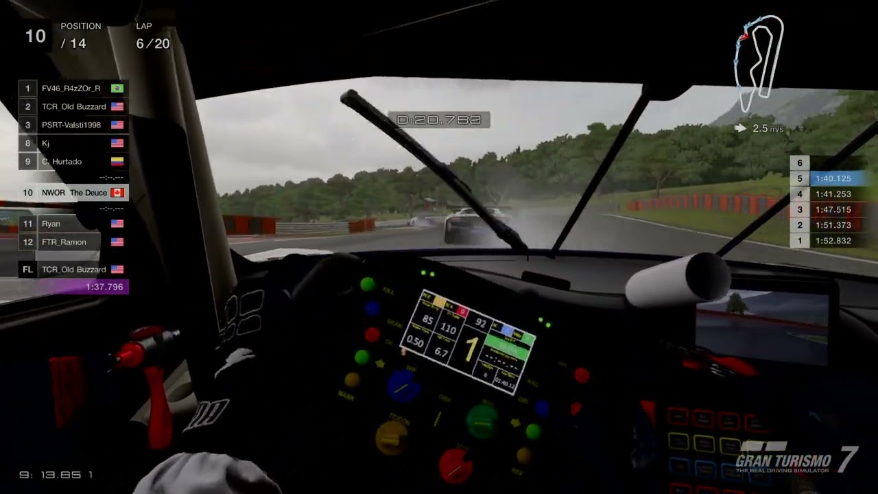 Rainy incar. Worn out by the end!!!!!!