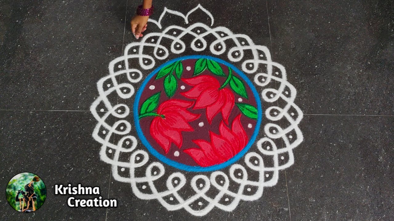 Pongal 2026 Special Easy Lotus Rangoli Design | Sankranthi  Muggulu | Beautiful Rangoli Kolam