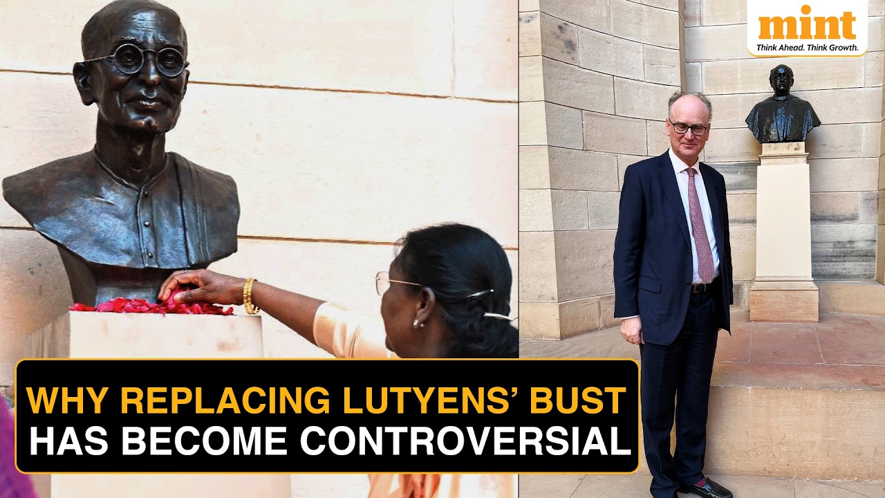 Правнук Лютенса говорит ЭТО после того, как бюст Раджаджи заменил бюст Лютенса в Раштрапати Бхаване.