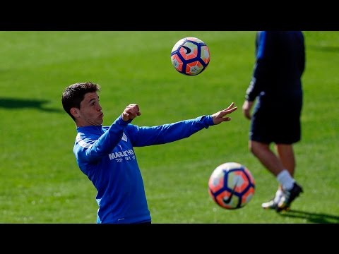 El M&aacute;laga se emplea a fondo en su entrenamiento en La Rosaleda