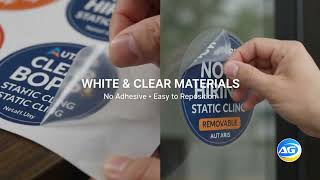 3231 Static Cling Decals | Window, Retail, Event & Promotional Decal Printing Services | AUTARIS USA
