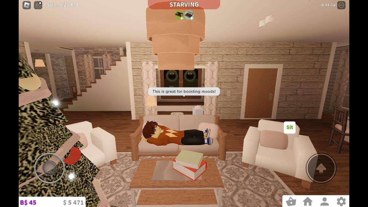 Bloxburg 0.11.1 update!!! (Sleeping on couch!) YouTube