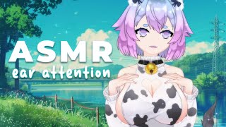 ASMR | Sweet Cow Girl Helps You Relax | Whispering, Ear Cleaning, Mouth Sounds, Close Breathing