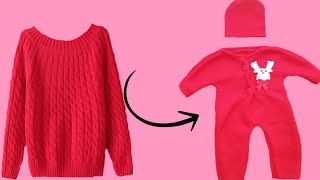 ROPITA #PARA #BEBE IDEA MARAVILLOSA /TRASFORMA TU ROPA VIEJA A NUEVA -  YouTube