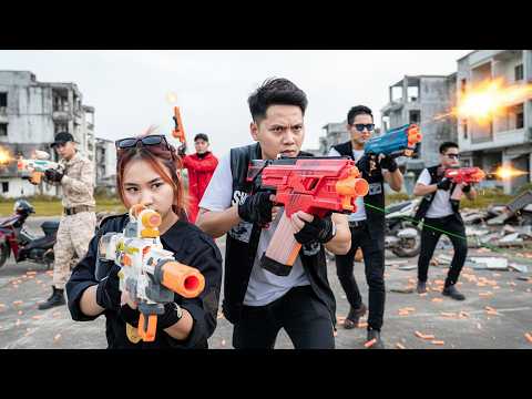 LTT NERF WAR : SEAL X Warriors Confront Criminal Group With Tactical Nerf Guns Attack