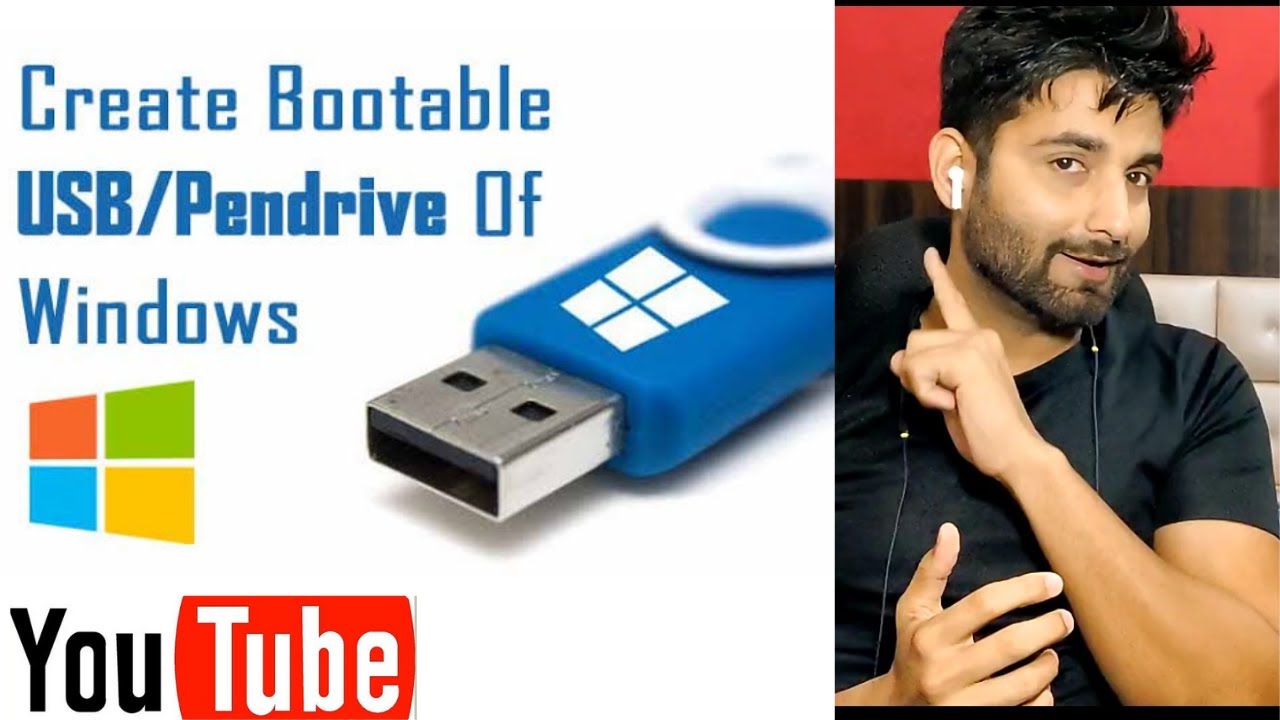 How To Make A Bootable USB Drive of Windows 10 in Easiest way! (Hindi ...