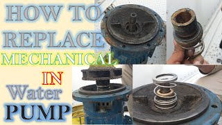 how to replace mechanical seal in water pump