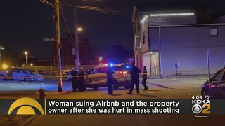 Woman injured in North Side mass shooting files lawsuit against Airbnb, property owner