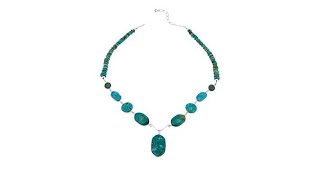 Jay King Tyrone Turquoise Sterling Silver 1912 Necklace