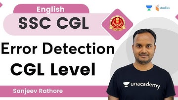 Error Detection CGL Level | English | SSC CGL | By Sanjeev Rathore Sir | wifistudy studios