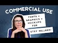 Where Etsy Sellers Find Fonts, Graphics &amp; Mockups (With Commercial Rights!)