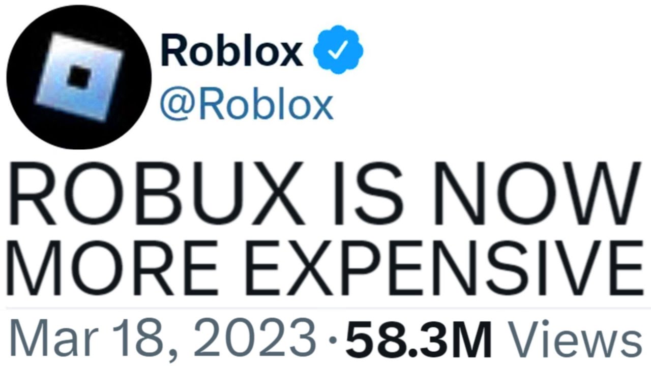 Robux Just Got EVEN MORE EXPENSIVE 