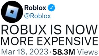 Alex 🌐 on X: Roblox has slashed their robux prices to the point where  it's not even worth it to buy robux anymore if you just open your eyes and  see that