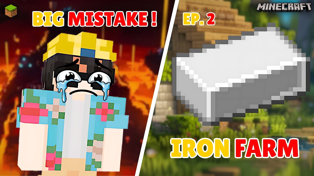 I made a BIG MISTAKE in Minecraft Survival Series Episode 2! 🤯 - YouTube