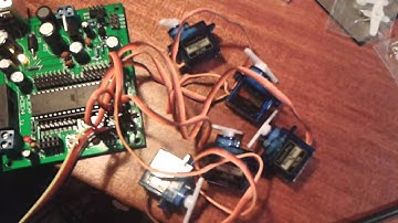 Sweeping servo with an ATmega1284P-PU