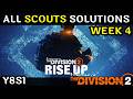Week 4 Scouts Solutions in The Division 2 (Manhunt, Rise Up)