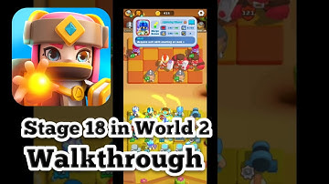 Merge War Stage 18 in World 2! How to Clear! Army Draft Battler #mergewararmydraftbattler #mergewar