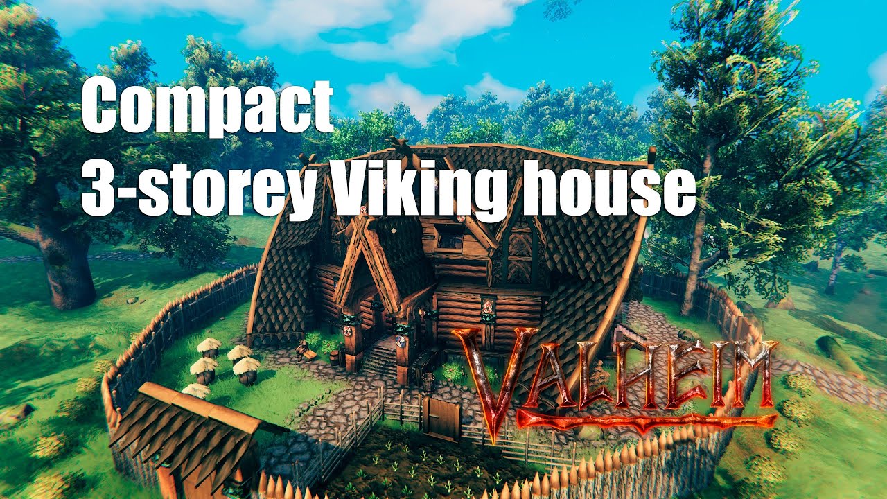 Compact 3-storey Viking house -Valheim build