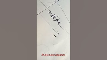 Ankita name signature|Signature style|Write With Ahalya #shorts #ytshorts #signature #sign #youtube