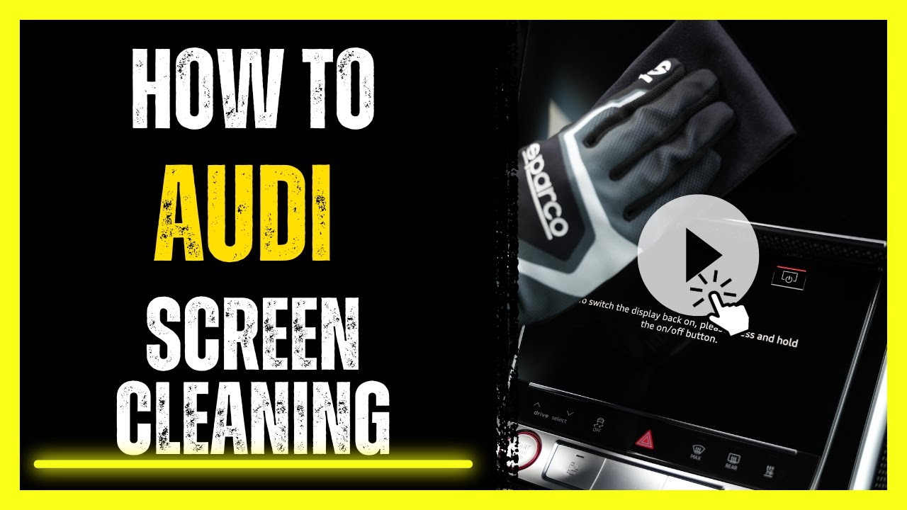 How to Activate Audi MMI Screen Cleaning | VAG Car Tutorials