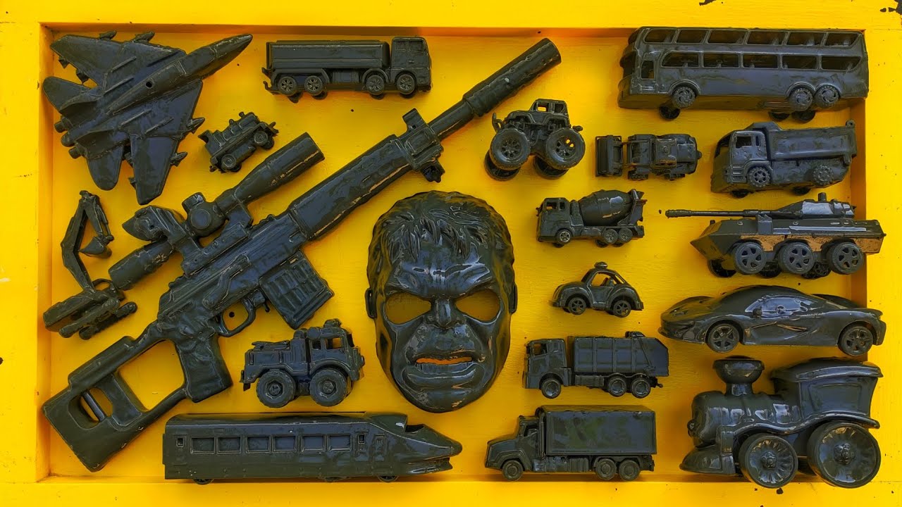 MEMBERSIHKAN MAINAN BERLUMPUR ‼️Mobil | Pesawat | Alat Berat | Senjata | Karakter | Kereta Api | DLL