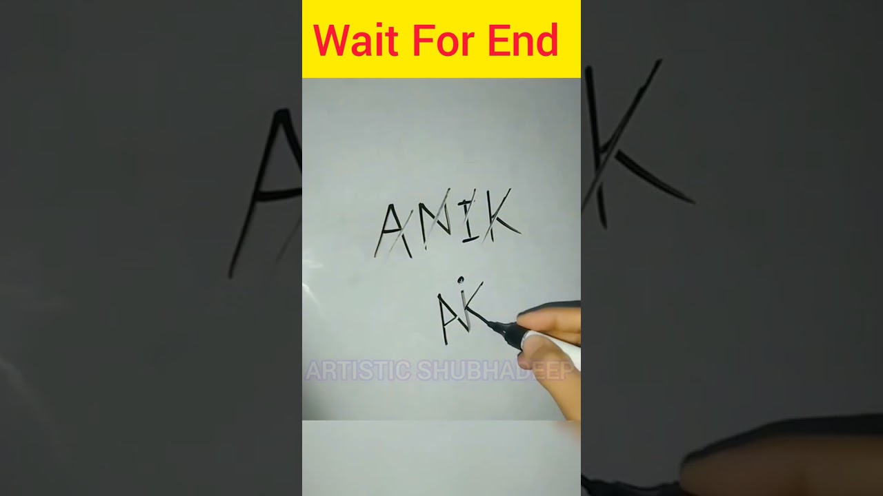 Anik name create to brand logo 😱🔥।। name making to brand logo ♥️ 