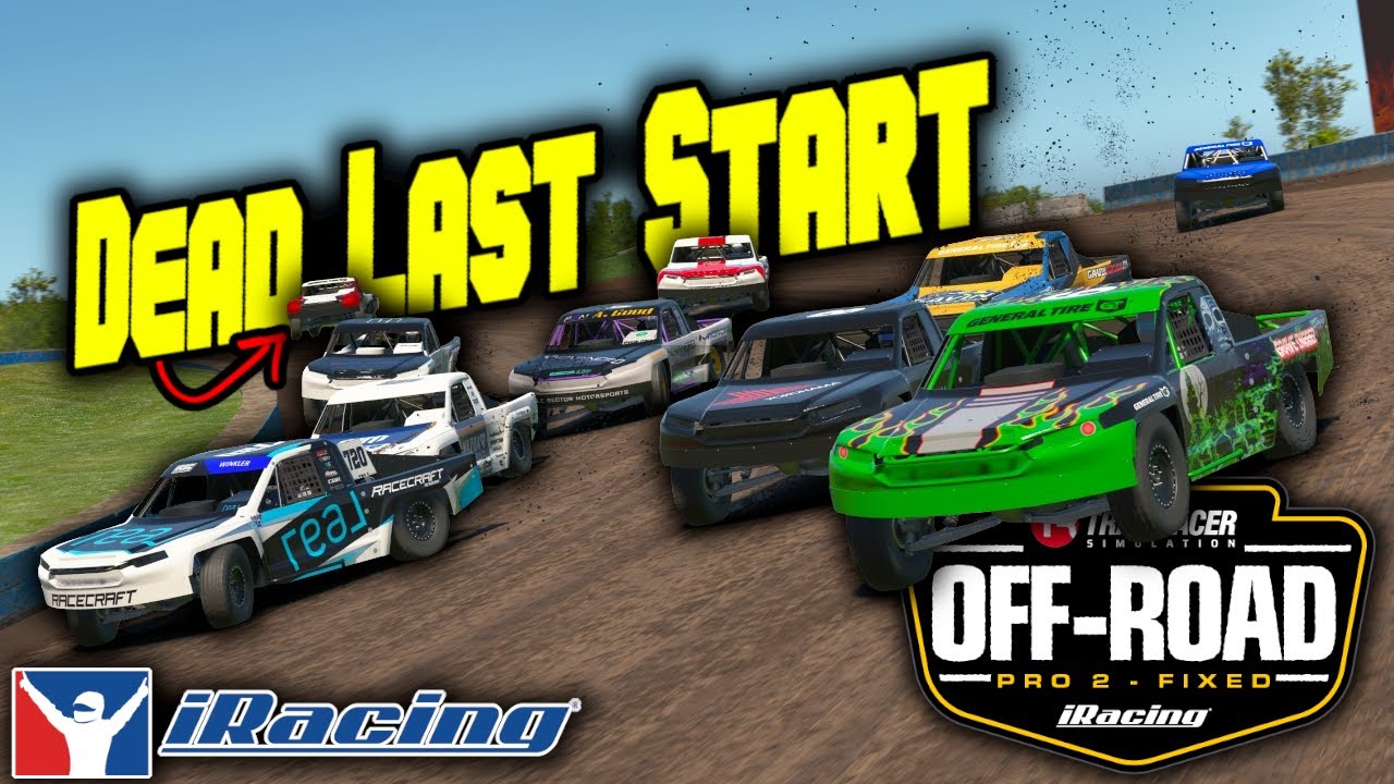 Последний на старте | iRacing Lucas Oil Offroad Pro 2 Trucks на трассе Крэндон