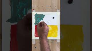 Colorful Abstract Painting Process 🎨 | Satisfying Acrylic Art Making #Shorts