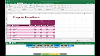 Excel 2016 Exam 2 - Project 4