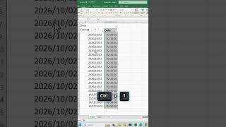 Excel में Date गलत Format में दिख रही है?” #excel #exceltricks #shorts