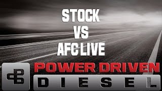 Dyno Test: Stock Vs  AFC LIVE | Power Driven Diesel