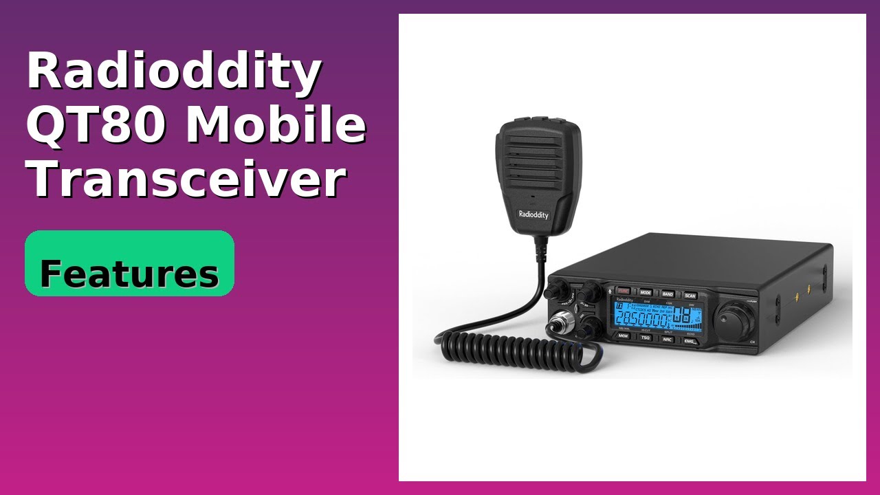 REVIEW (2025): Radioddity QT80 Mobile Transceiver. Features.